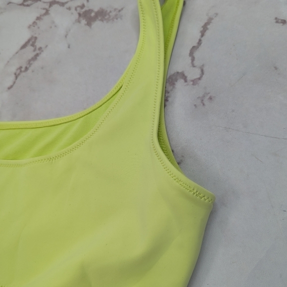Good American Swim Top Women Green Key Lime Scuba One Shoulder Bikini - Picture 9 of 12